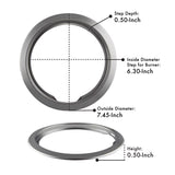 Range Kleen Steel Drip Pans and Trim Rings 6.19 in. W