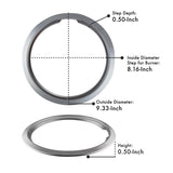 Range Kleen Steel Drip Pans and Trim Rings 6.19 in. W