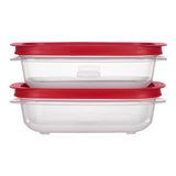 Rubbermaid Easy Store 3.57 cups Clear Food Storage Container Set 2 pk, Pack of 4