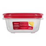 Rubbermaid Easy Store 7.81 cups Clear Food Container and Lid 1 pk, Pack of 2