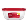 Rubbermaid Easy Store 14.6 cups Clear Food Container and Lid 1 pk, Pack of 2