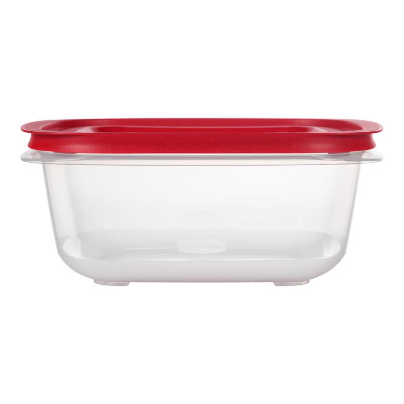 Rubbermaid Easy Store 14.6 cups Clear Food Container and Lid 1 pk, Pack of 2