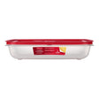 Rubbermaid Easy Store 28.8 cups Clear Food Container and Lid 1 pk, Pack of 2