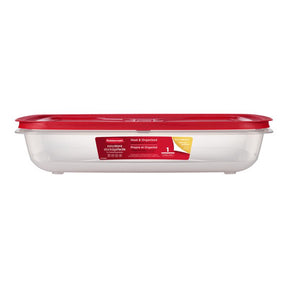 Rubbermaid Easy Store 28.8 cups Clear Food Container and Lid 1 pk, Pack of 2