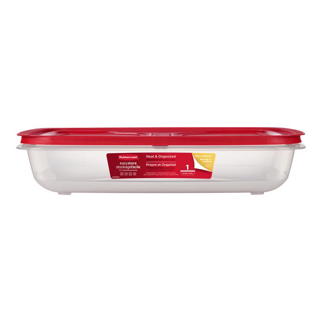 Rubbermaid Easy Store 28.8 cups Clear Food Container and Lid 1 pk, Pack of 2
