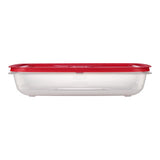 Rubbermaid Easy Store 28.8 cups Clear Food Container and Lid 1 pk, Pack of 2