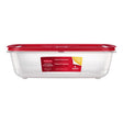 Rubbermaid Easy Store 41.5 cups Clear Food Container and Lid 1 pk, Pack of 2