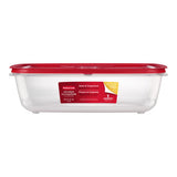 Rubbermaid Easy Store 41.5 cups Clear Food Container and Lid 1 pk, Pack of 2