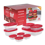 Rubbermaid Easy Store Clear Food Storage Container Set 18 pk, Pack of 2