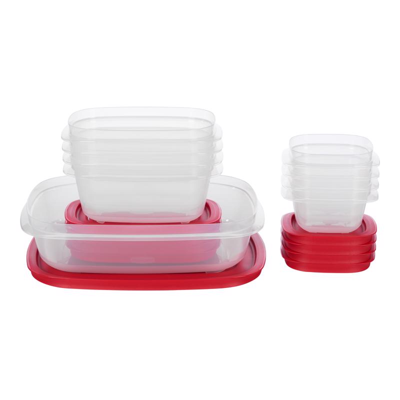 Rubbermaid Easy Store Clear Food Storage Container Set 18 pk, Pack of 2