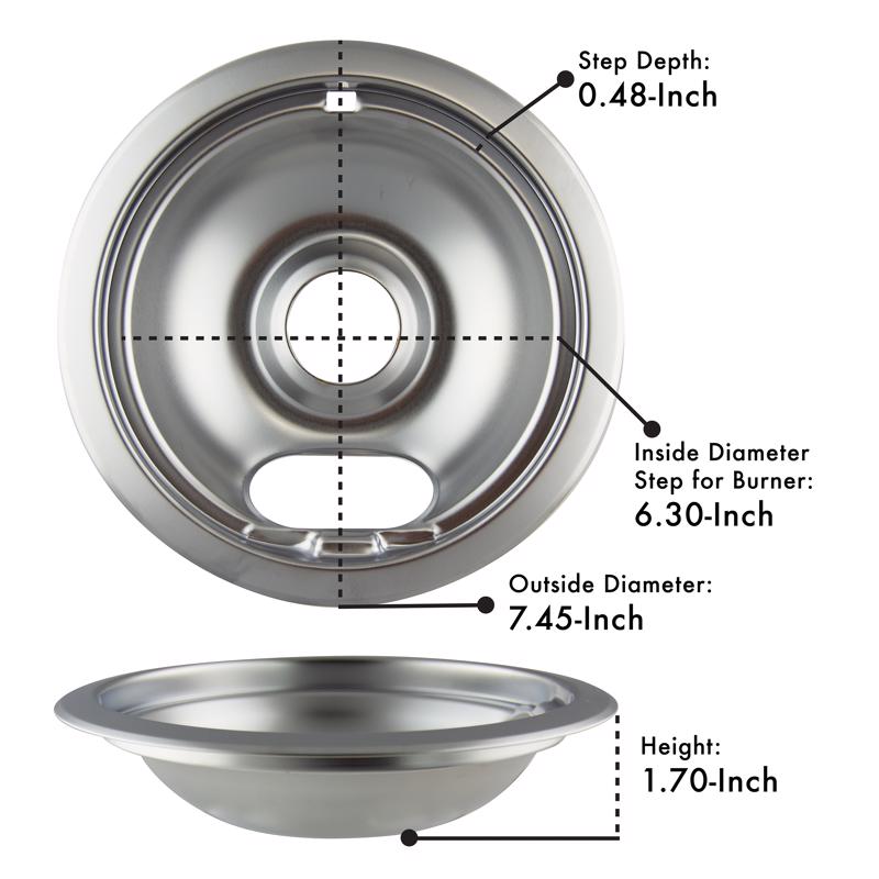 Range Kleen Steel Drip Bowls