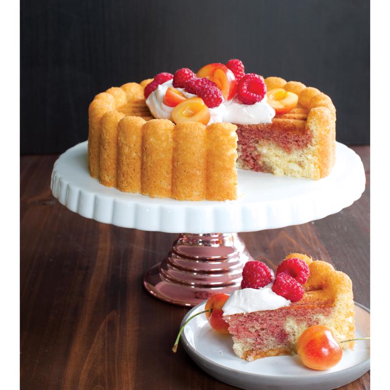 Nordic Ware 8.75 in. W X 8.75 in. L 8 in. Charlotte Cake Pan Pink 1 pc