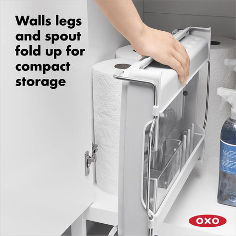 OXO Good Grips 19 in. L X 16 in. W X 5 in. H Gray Stainless Steel Dish Rack