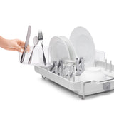 OXO Good Grips 19 in. L X 16 in. W X 5 in. H Gray Stainless Steel Dish Rack