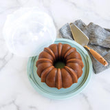 Nordic Ware 10.6 in. Blue Cake Keeper 1 pk