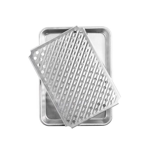 Nordic Ware Aluminum Baking Sheet with Cooling Rack 12.1 in. Silver
