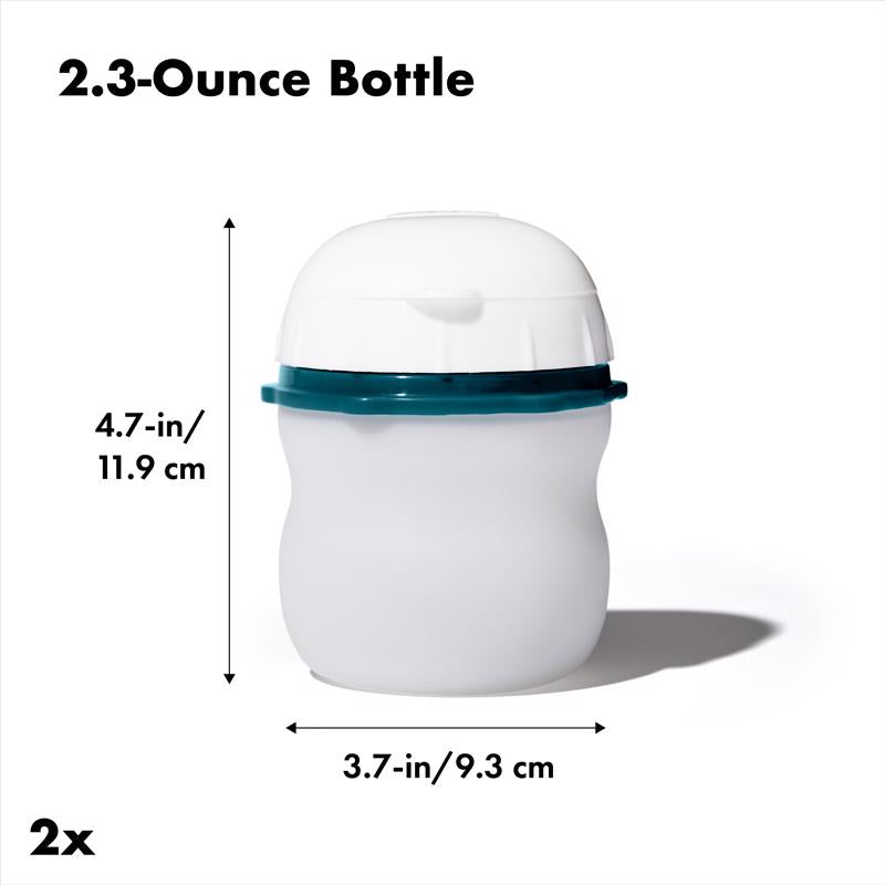 OXO Good Grips 2.3 fl. oz. White Squeeze Bottle 2 pk