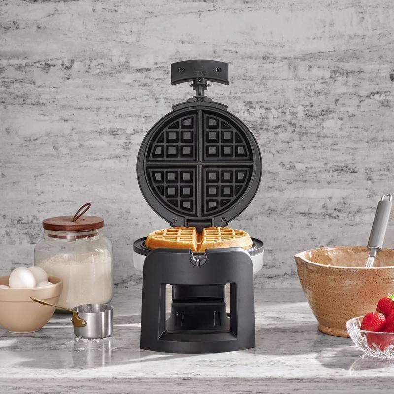 Cuisinart 1 waffle Brushed Silver Stainless Steel Rotary Waffle Maker