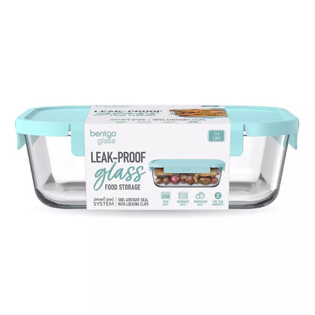 Bentgo 11.8 cups Aqua Food Storage Container 1 pk, Pack of 4