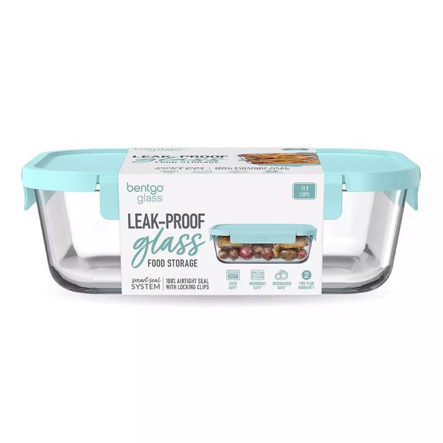 Bentgo 11.8 cups Aqua Food Storage Container 1 pk, Pack of 4