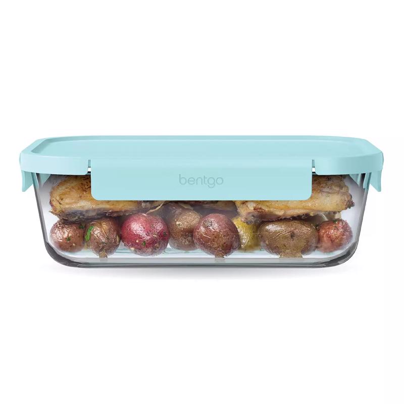 Bentgo 11.8 cups Aqua Food Storage Container 1 pk, Pack of 4