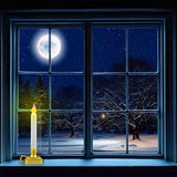 Magic Seasons White NA Scent Plastic Window Candle Flameless Flickering Candle, Pack of 12