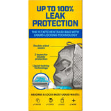 Glad LeakGuard 13 gal Fresh Kitchen Trash Bags Drawstring 34 pk, Pack of 6