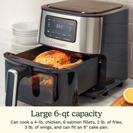 Cuisinart Black/Silver 6 qt Programmable Digital Air Fryer