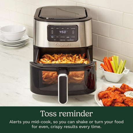 Cuisinart Black/Silver 6 qt Programmable Digital Air Fryer