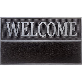Direct Home Textiles Goup 18 each W X 30 each L Black/Gray Rubber Door Mat, Pack of 6