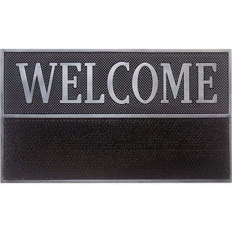 Direct Home Textiles Goup 18 each W X 30 each L Black/Gray Rubber Door Mat, Pack of 6