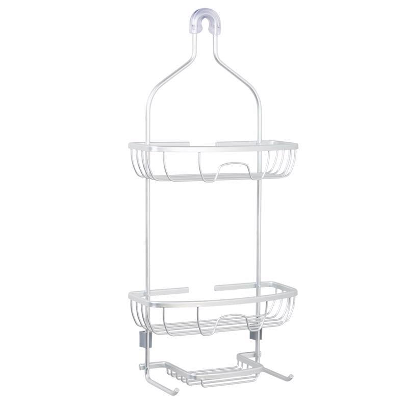 Zenna Home 24 in. H X 11 in. W X 4.88 in. L Brushed Shower Caddy