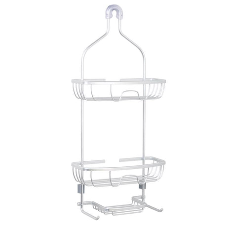 Zenna Home 24 in. H X 11 in. W X 4.88 in. L Brushed Shower Caddy