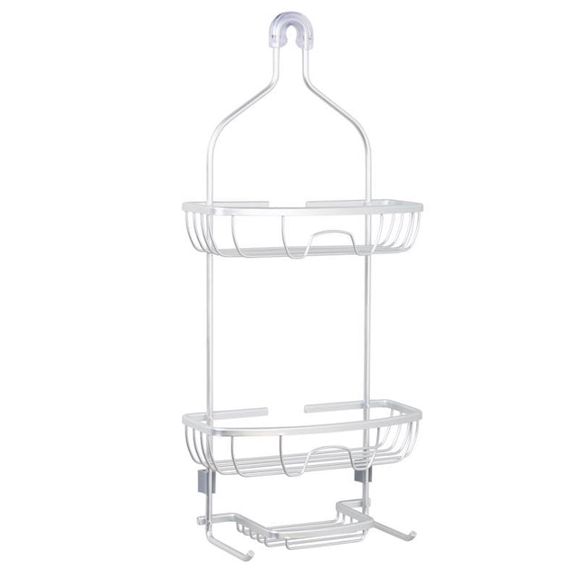 Zenna Home 24 in. H X 11 in. W X 4.88 in. L Brushed Shower Caddy