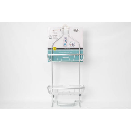 Zenna Home 24 in. H X 11 in. W X 4.88 in. L Brushed Shower Caddy