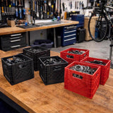 Organize-it Red Miniature Storage Bin 5.5 in. H X 6.5 in. W X 6.5 in. D Stackable, Pack of 8