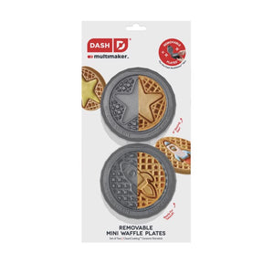 Dash Metal Mini Waffle Removable Plates, Pack of 6
