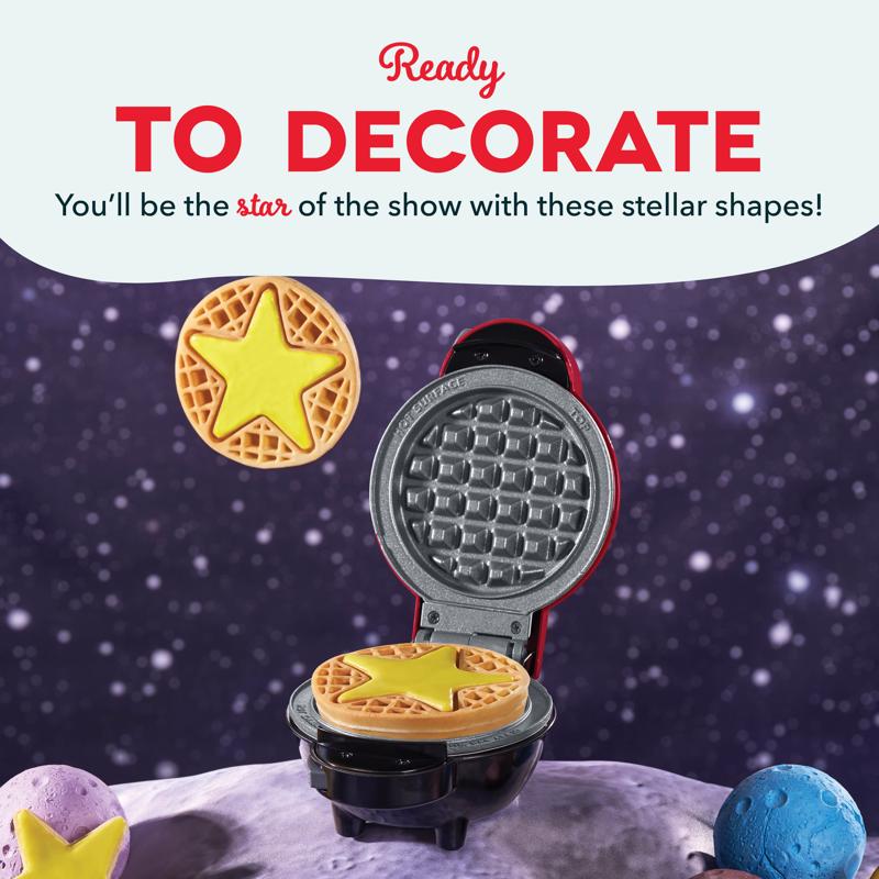 Dash Metal Mini Waffle Removable Plates, Pack of 6