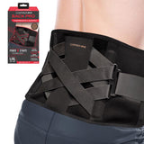 Copper Fit Back Pro Black Power X Straps Technology Compression Back Support Belt 1 pk 1 pk