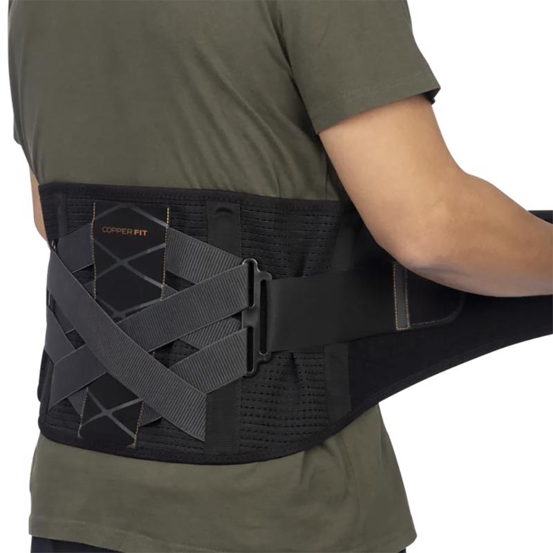 Copper Fit Back Pro Black Power X Straps Technology Compression Back Support Belt 1 pk 1 pk