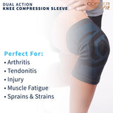 Copper Fit Dual Action Compression Knee Sleeve 1 pk
