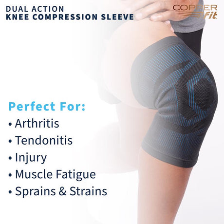 Copper Fit Dual Action Compression Knee Sleeve 1 pk