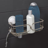 Zenna Home Chrome Silver Stainless Steel Shower Basket, Pack of 2