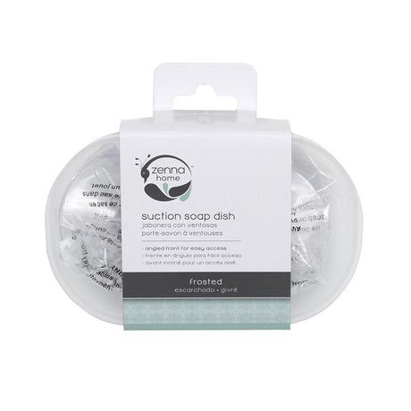 Zenna Home Frost Clear Plastic Soap Dish, Pack of 2