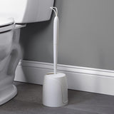 Zenna Home Toilet Bowl Brush & Holder White