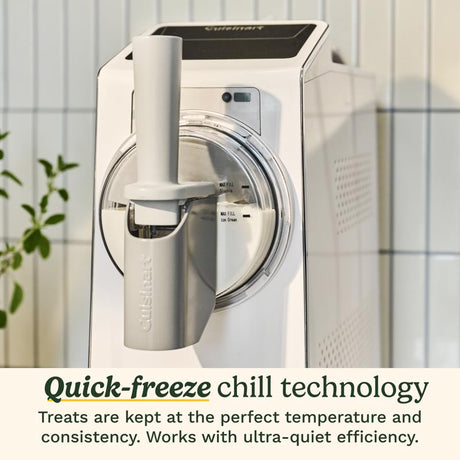 Cuisinart White 1.7 qt Frozen Dessert Maker 17.83 in. H X 7 in. W X 18.42 in. L