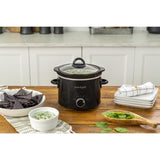Crock-Pot 2 qt Black Stoneware Slow Cooker