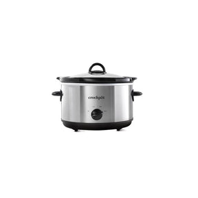 Crockpot 4.5 qt Black/Silver Stoneware Slow Cooker