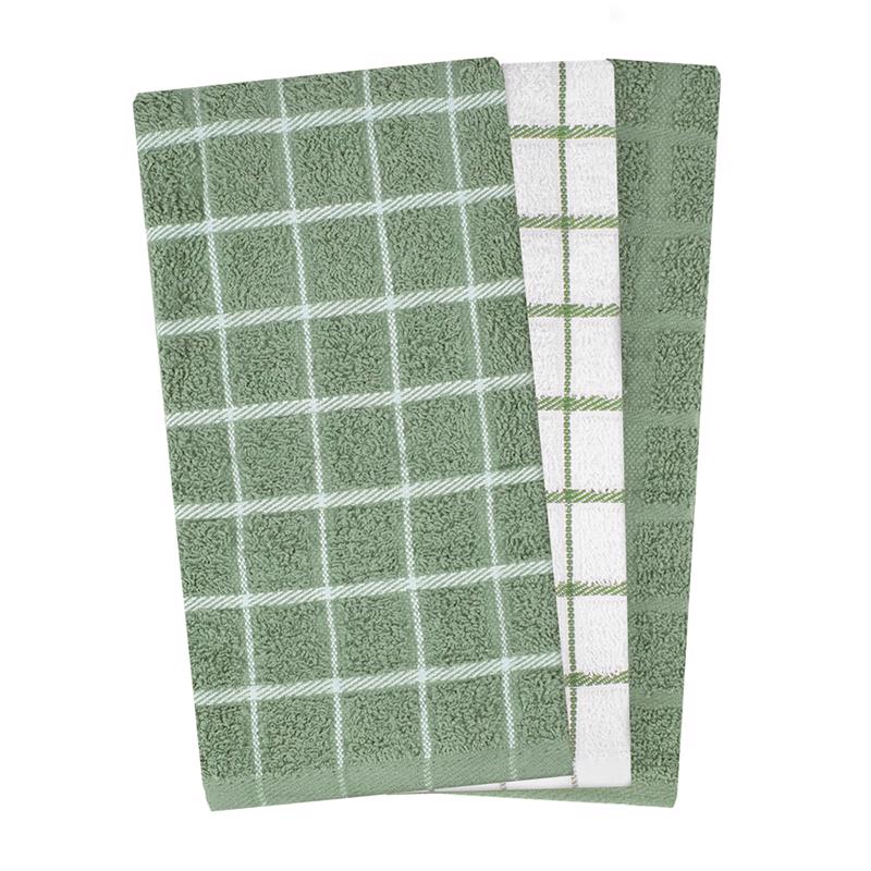 Ritz Juniper Cotton Kitchen Towel 3 pk, Pack of 3
