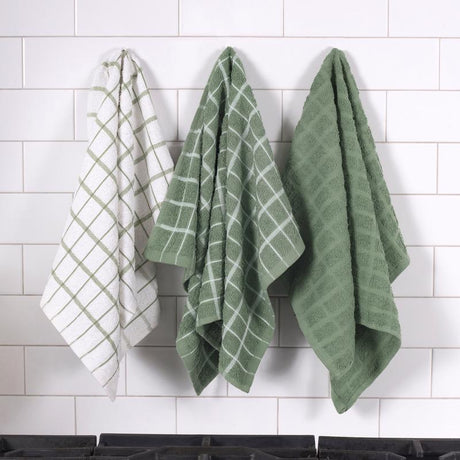Ritz Juniper Cotton Kitchen Towel 3 pk, Pack of 3